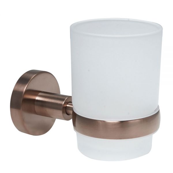 JTP VOS Brushed Bronze Wall Mounted Tumbler Holder