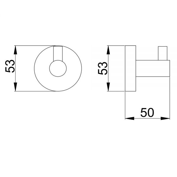 JTP VOS Brushed Bronze Robe Hook #2