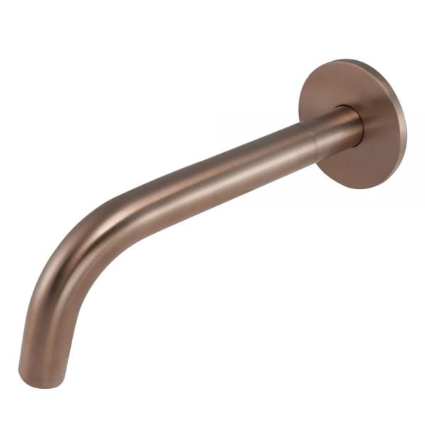 JTP VOS Brushed Bronze Wall Mounted Spout 250mm