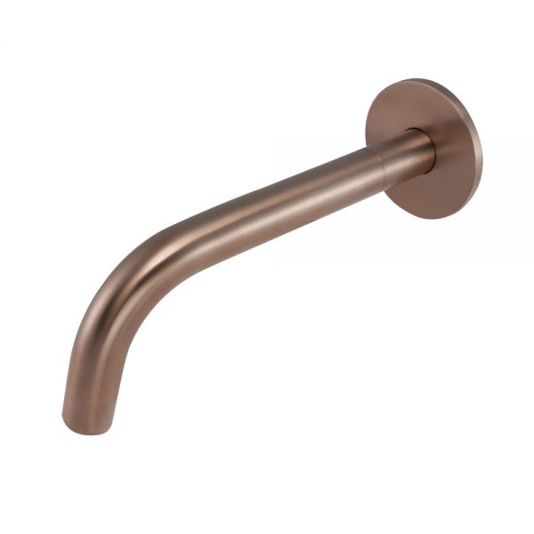 JTP VOS Brushed Bronze Wall Mounted Spout 150mm