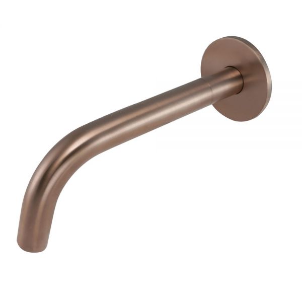 JTP VOS Brushed Bronze Wall Mounted Spout 200mm