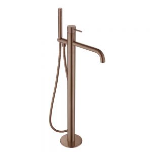 JTP VOS Brushed Bronze Floor Standing Bath Shower Mixer Tap