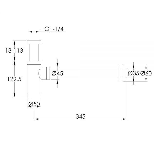 JTP VOS Brushed Bronze Bottle Trap #2