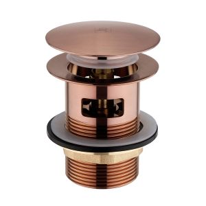 JTP Brushed Bronze Slotted Click Clack Bath Waste