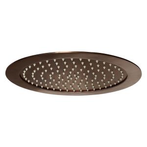JTP VOS Brushed Bronze 400mm Round Ceiling Recessed Shower Head