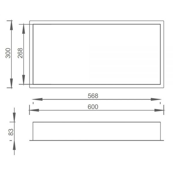 JTP VOS Brushed Bronze Shower Niche 600 x 300mm #2