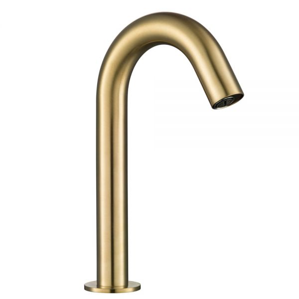 JTP VOS Brushed Brass Deck Mounted Sensor Basin Spout