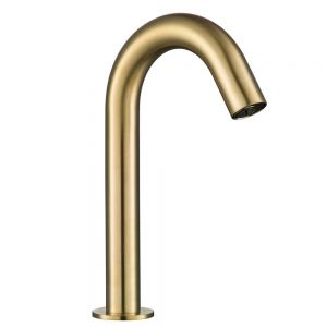 JTP VOS Brushed Brass Deck Mounted Sensor Basin Spout
