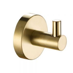 JTP VOS Brushed Brass Robe Hook