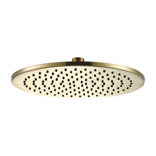 JTP VOS Brushed Brass 200mm Round Shower Head