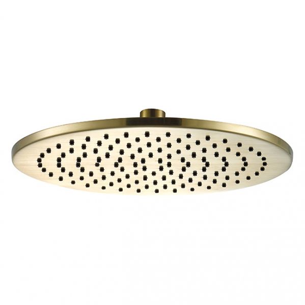 JTP VOS Brushed Brass 250mm Round Shower Head