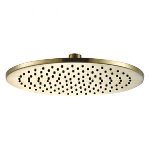 JTP VOS Brushed Brass 250mm Round Shower Head