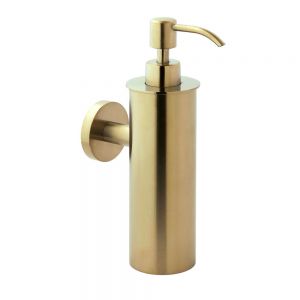 JTP VOS Hospitality Brushed Brass Wall Mounted Soap Dispenser