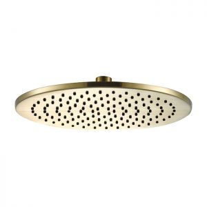 JTP VOS Brushed Brass 300mm Round Shower Head