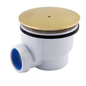 JTP VOS Brushed Brass Shower Waste