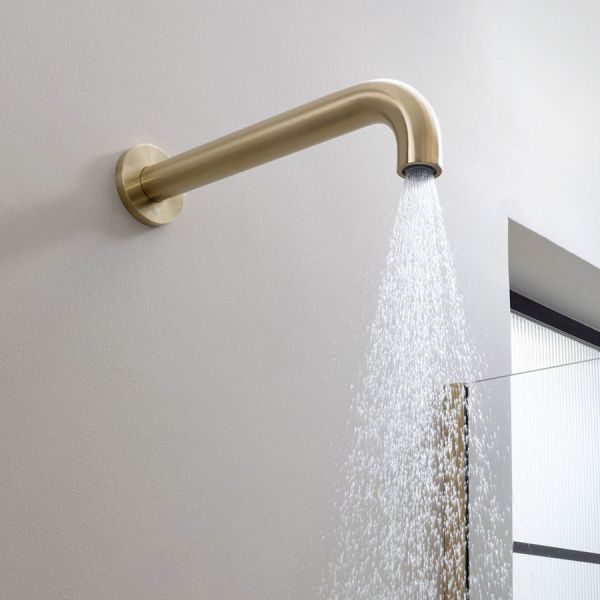 JTP VOS Brushed Brass 350mm Wall Mounted Shower Head #2