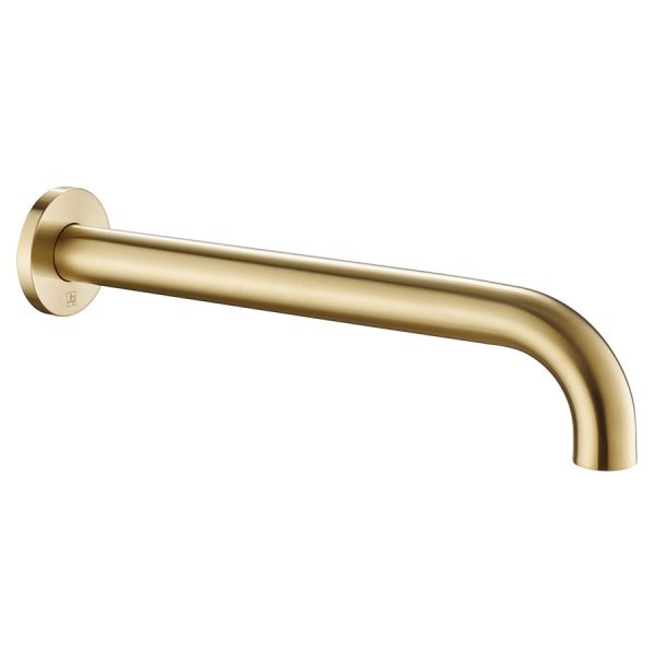 JTP VOS Brushed Brass 350mm Wall Mounted Shower Head