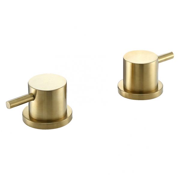 JTP VOS Brushed Brass Deck Mounted Panel Valves