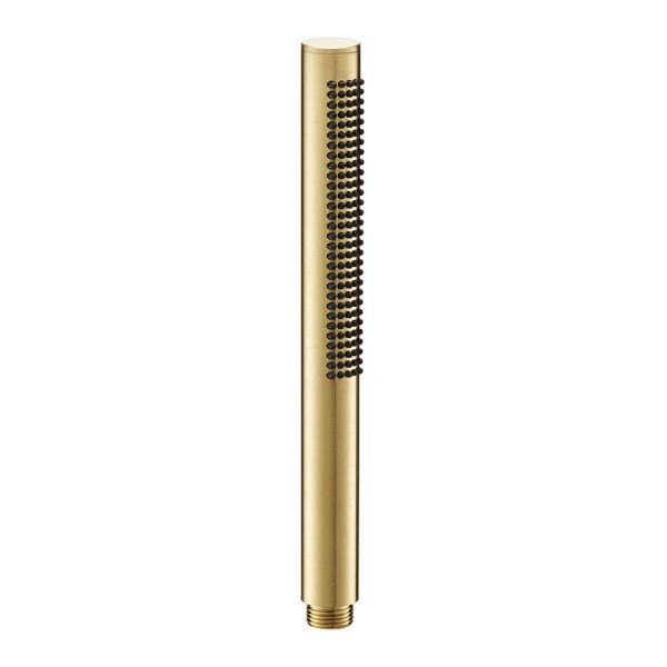 JTP Brushed Brass Round Microphone Slim Hand Shower