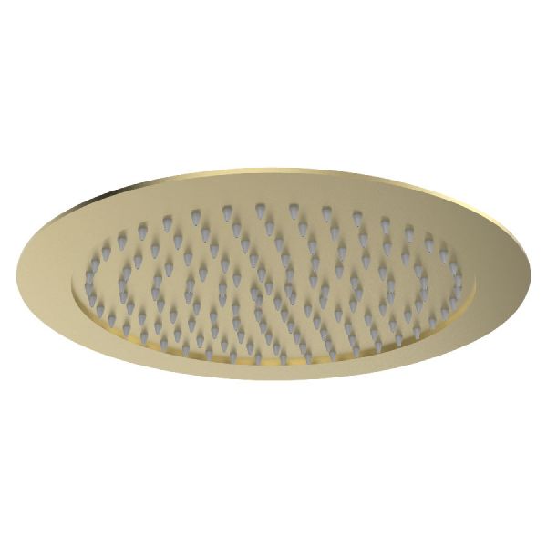 JTP VOS Brushed Brass 300mm Round Ceiling Recessed Shower Head