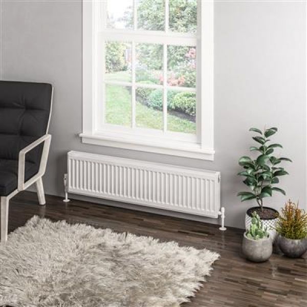Eastbrook Type 11 300 x 1200 Gloss White Central Heating Radiator #2