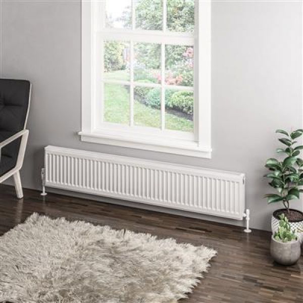 Eastbrook Type 11 300 x 1600 Gloss White Central Heating Radiator #2