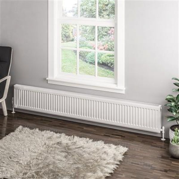 Eastbrook Type 11 300 x 2000 Gloss White Central Heating Radiator #2
