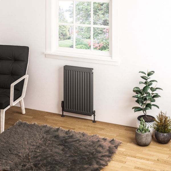 Eastbrook Type 11 600 x 400 Matt Anthracite Central Heating Radiator #2