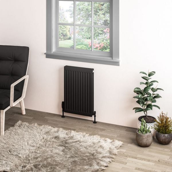 Eastbrook Type 11 600 x 400 Matt Black Central Heating Radiator #2