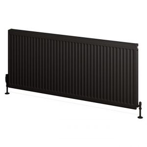 Eastbrook Type 11 600 x 1400 Matt Black Central Heating Radiator