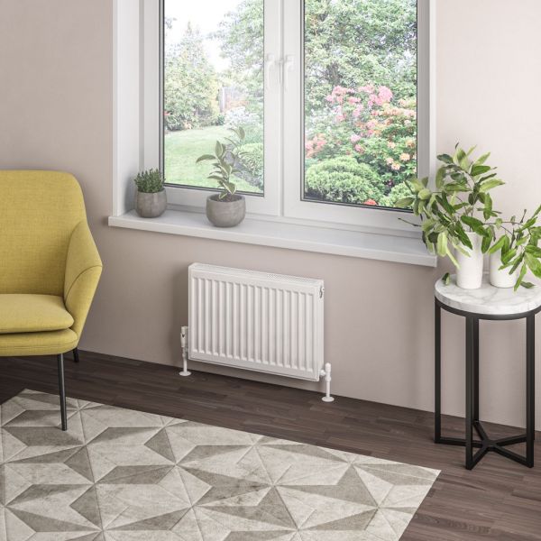 Eastbrook Type 21 400 x 600 Gloss White Central Heating Radiator #2