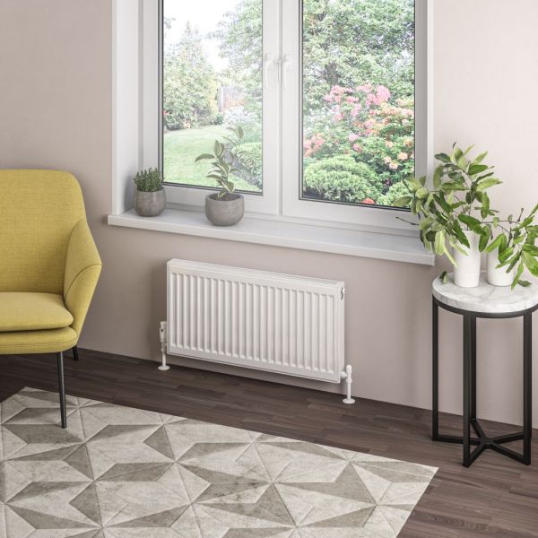 Eastbrook Type 21 400 x 800 Gloss White Central Heating Radiator #2
