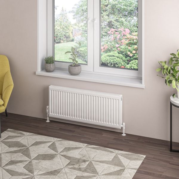 Eastbrook Type 21 400 x 1000 Gloss White Central Heating Radiator #2