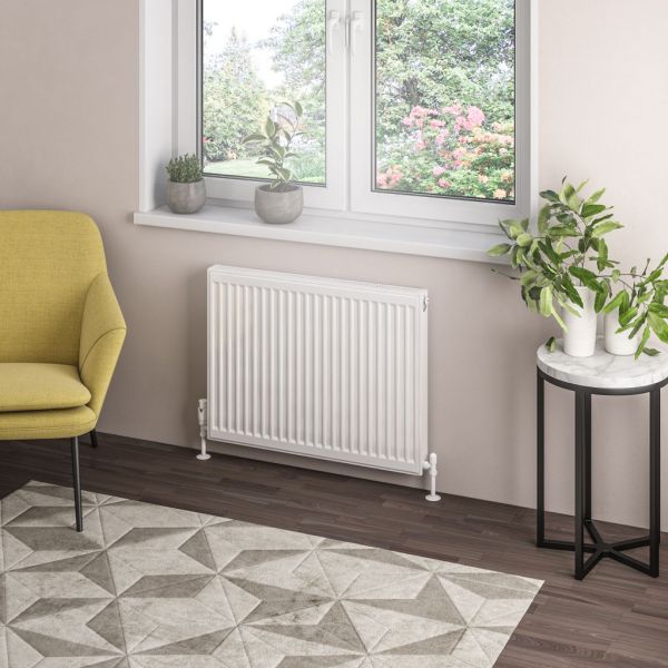 Eastbrook Type 21 600 x 800 Gloss White Central Heating Radiator #2