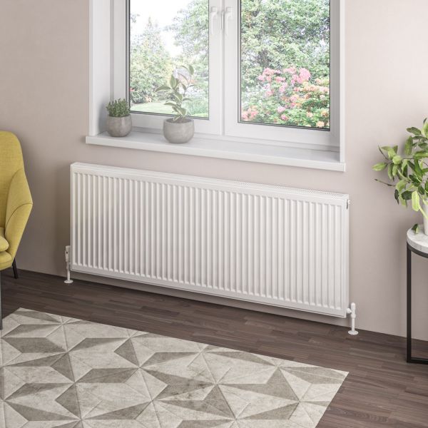 Eastbrook Type 21 600 x 1600 Gloss White Central Heating Radiator #2