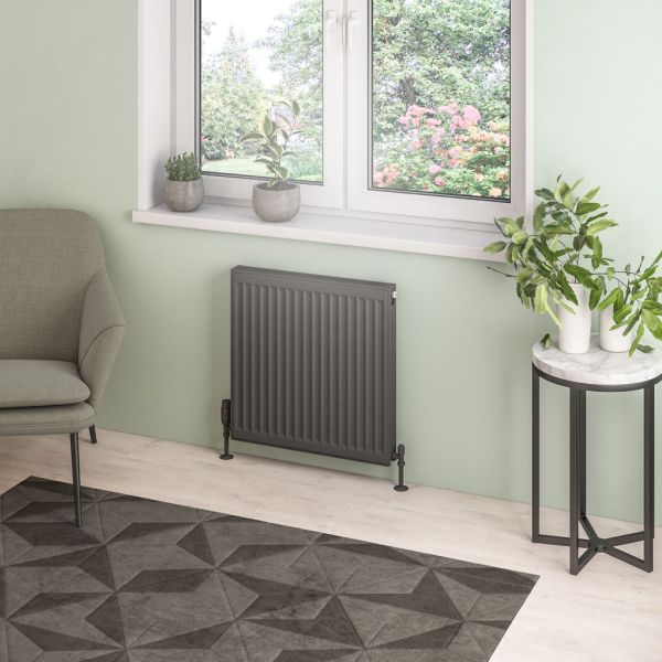 Eastbrook Type 21 600 x 600 Matt Anthracite Central Heating Radiator #2