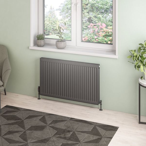 Eastbrook Type 21 600 x 1000 Matt Anthracite Central Heating Radiator #2