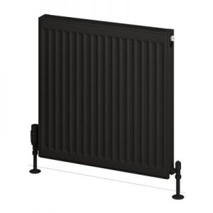 Eastbrook Type 21 600 x 600 Matt Black Central Heating Radiator