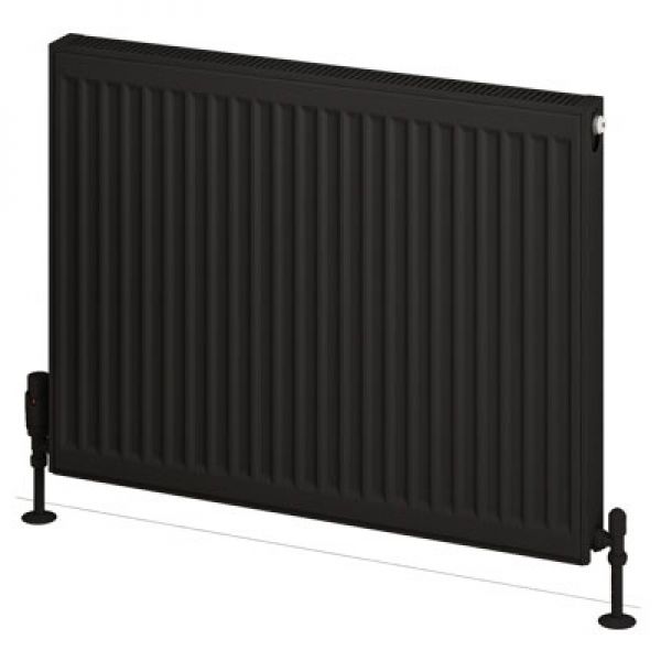 Eastbrook Type 21 600 x 800 Matt Black Central Heating Radiator