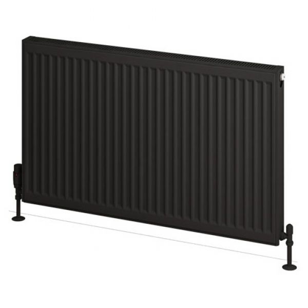 Eastbrook Type 21 600 x 1000 Matt Black Central Heating Radiator