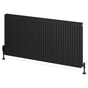 Eastbrook Type 21 600 x 1200 Matt Black Central Heating Radiator