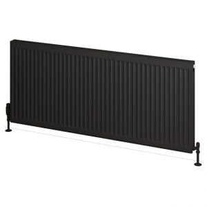 Eastbrook Type 21 600 x 1400 Matt Black Central Heating Radiator