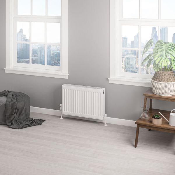 Eastbrook Type 22 400 x 600 Gloss White Central Heating Radiator #2
