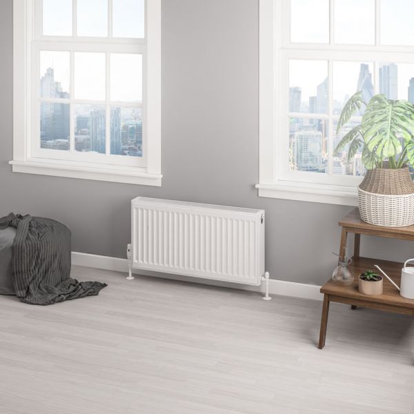 Eastbrook Type 22 400 x 800 Gloss White Central Heating Radiator #2