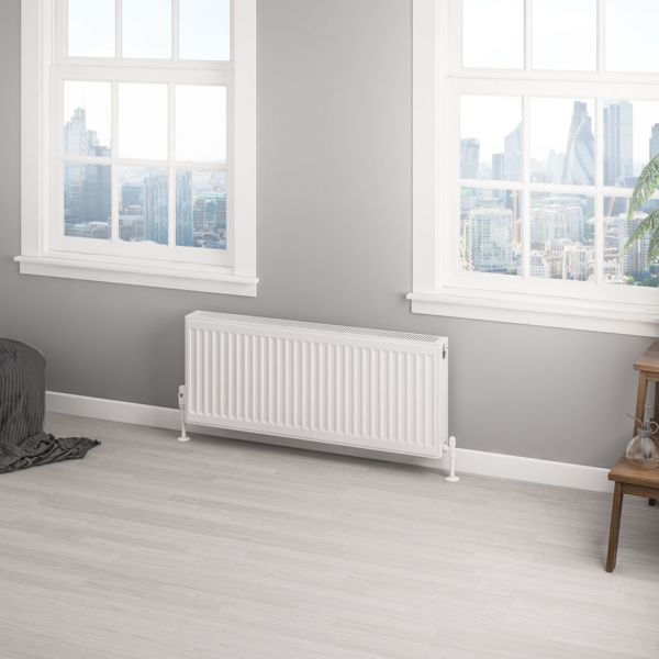Eastbrook Type 22 400 x 1000 Gloss White Central Heating Radiator #2