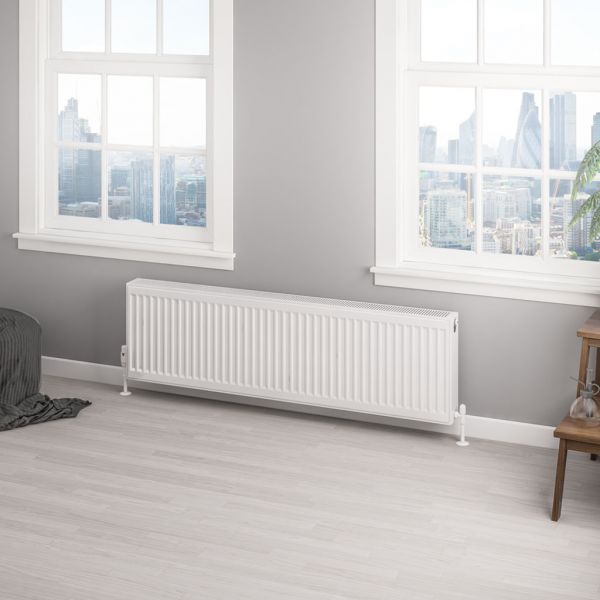 Eastbrook Type 22 400 x 1400 Gloss White Central Heating Radiator #2