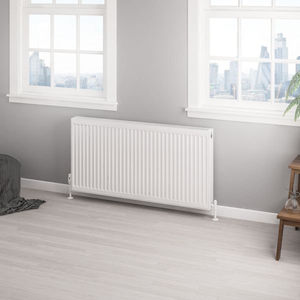 Eastbrook Type 22 600 x 1200 Gloss White Central Heating Radiator #2