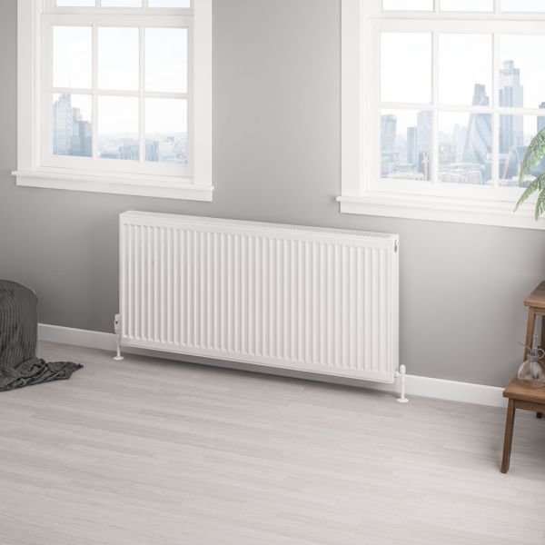 Eastbrook Type 22 600 x 1300 Gloss White Central Heating Radiator #2