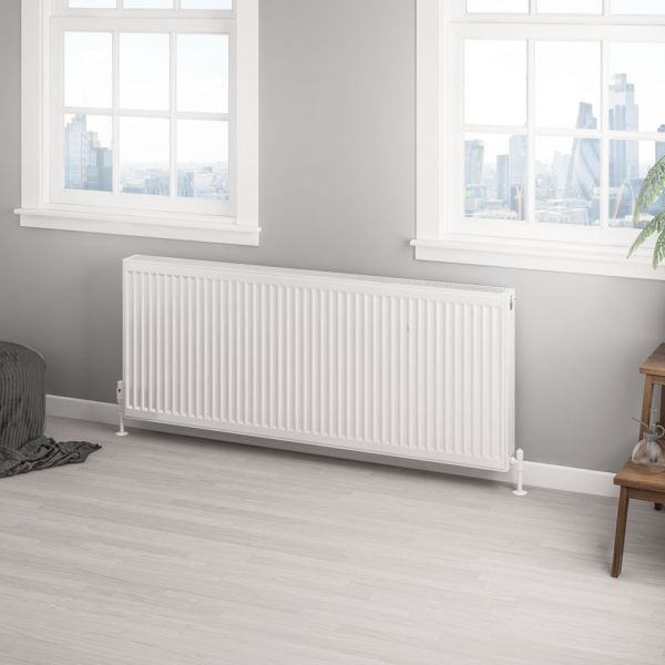 Eastbrook Type 22 600 x 1500 Gloss White Central Heating Radiator #2