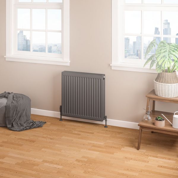 Eastbrook Type 22 600 x 600 Matt Anthracite Central Heating Radiator #2